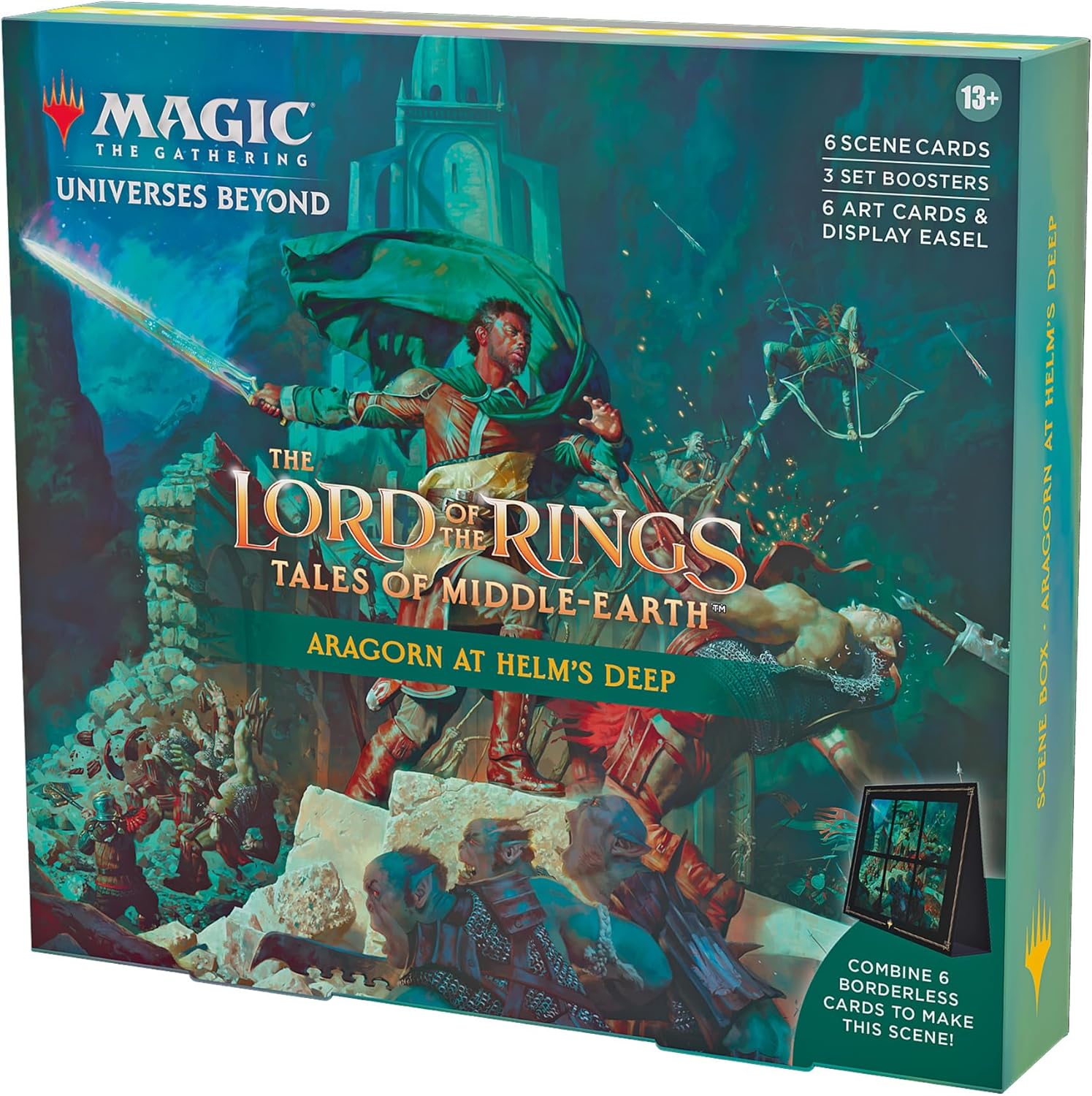 Aragorn At Helm's Deep - Lord of the Rings scene box