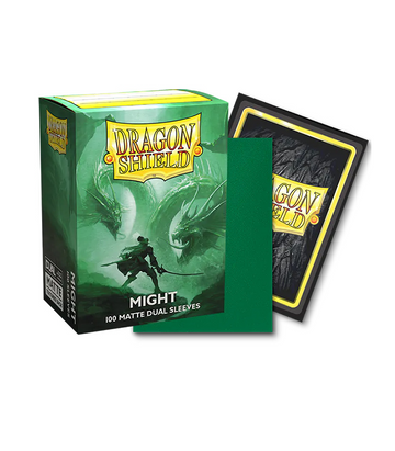 Dragon Shield - Dual Matte Standard Size Sleeves 100pk - Might Green