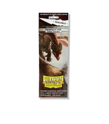 Dragon Shield - Perfect Fit Standard Size Sealable Sleeves 100pk - Smoke