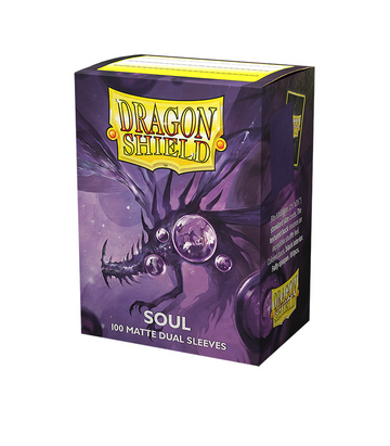 Dragon Shield - Dual Matte Art Standard Size Sleeves 100pk - Limited Edition Metallic Soul Purple